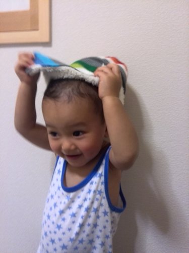 １歳児の帽子